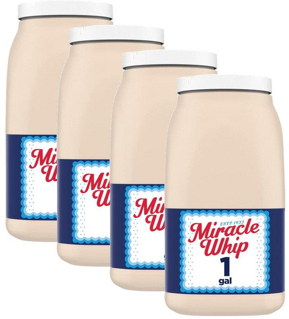 미라클휩 마요-라이크 드레싱 Miracle Whip Mayo-like Dressing, 4개, 3.78L