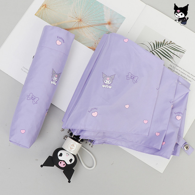 3단우산 산리오 버튼하나로 완전자동 손잡이 캐릭터피규어 어린이부터 성인까지 휴대용우산