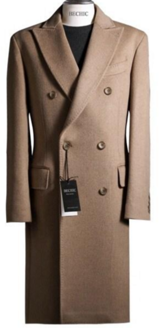 비시크 티레스 캐시미어 울 더블 코트