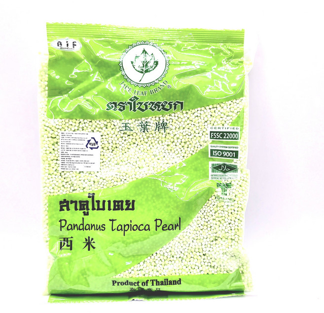 JADE LEAF PANDANUS TAPIOCA PEARL 그린 타피오카 펄, 1개, 400g