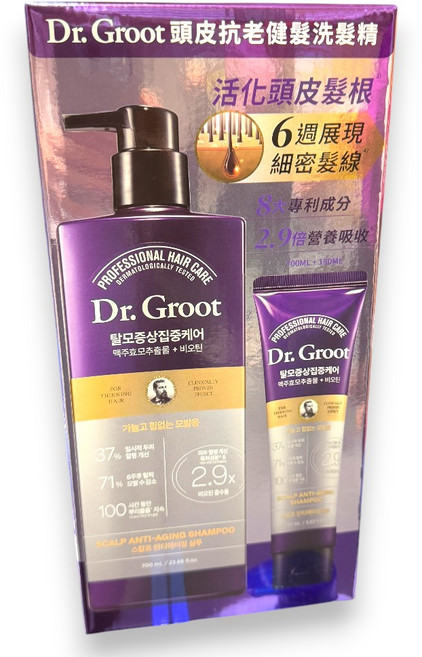Dr. Groot 頭皮抗老健髮洗髮精, 1件, 850ml