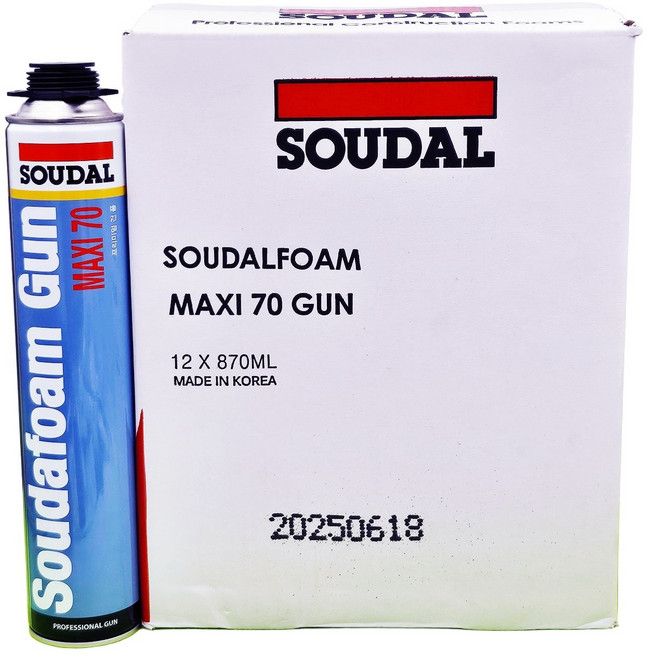 수달폼 수다폼 MAXI70 (박스단위/ 12개) 저팽창대용량 폴리우레탄폼 창호설치 단열폼, 12개