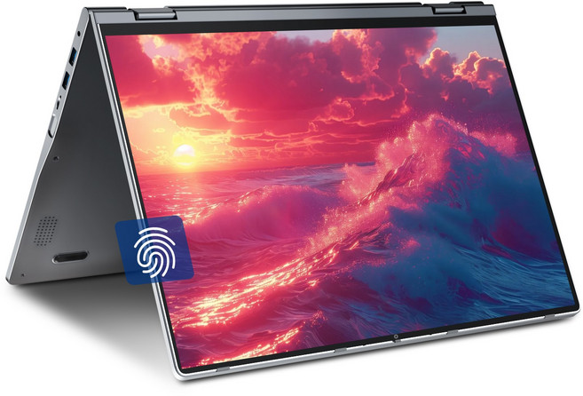 JUMPER 노트북 2-in-1 16인치 접이식 터치스크린 N5095 프로세서 4GB RAM 128GB SSD 지문인식 WiFi6 Windows 11 home, JUMPER J1 SEUN186, WIN11 Home, 회색