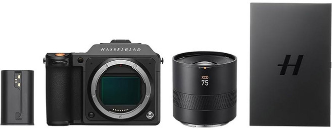 하셀블래드 X2D 100C 100MP 중형 미러리스 카메라(XCD 75mm f/3.4P 렌즈 포함)