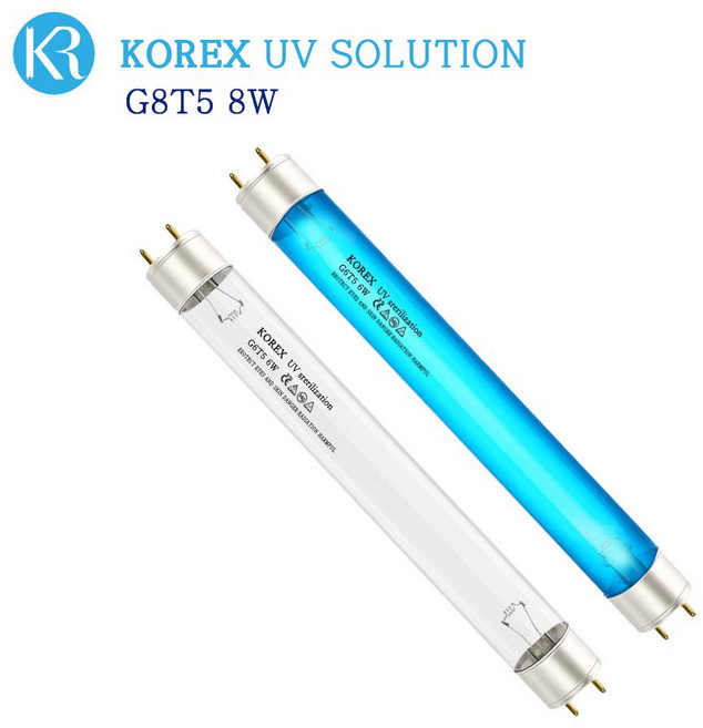 [묶음]KOREX UV / G8T5 8W 자외선살균램프 UV 살균램프 칫솔살균 컵살균, 1개
