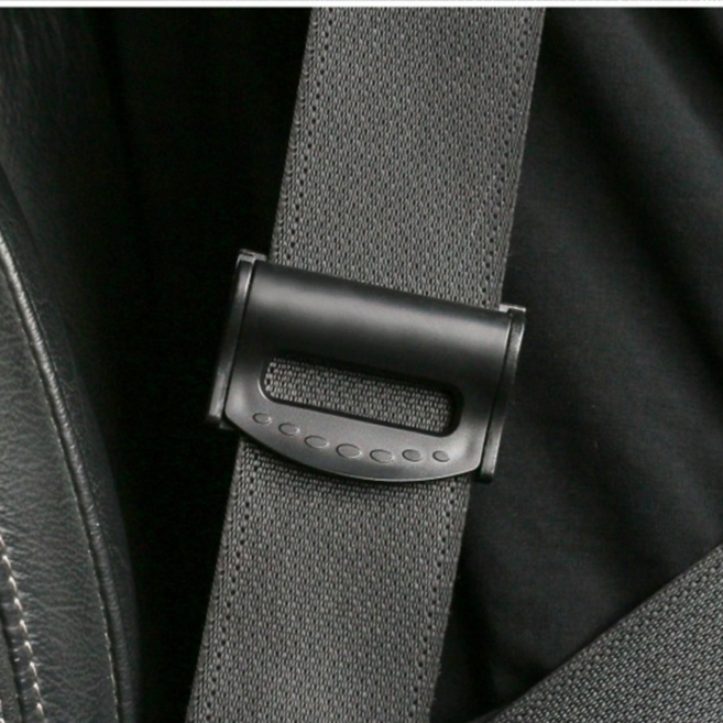 솔레르 편안한 안전벨트 스토퍼, 2개, 블랙