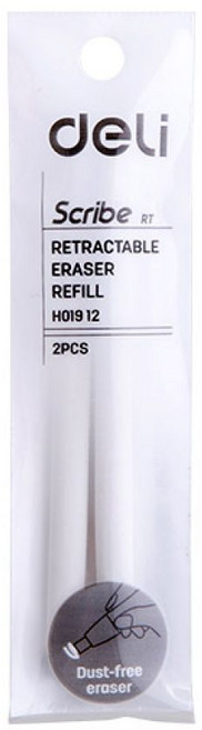 DELI 델리 샤프식 홀더 지우개 전용 리필 2 입, 색상랜덤((EH01912)