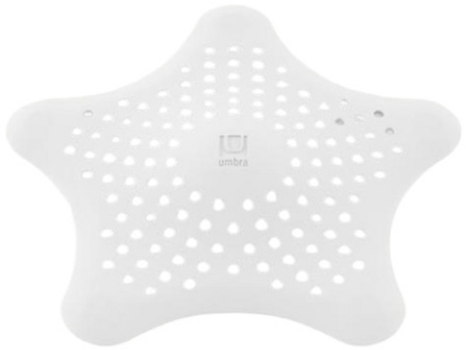 움브라 스타피쉬 욕실 배수구 헤어캐처, 화이트