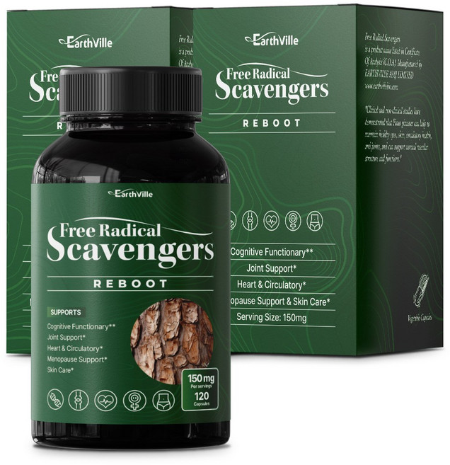 어스빌 프랑스해안송 소나무껍질추출물 폴리페놀 프로안토시아니딘 150mg, 2개, 120정