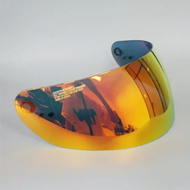 PSLER Qualifier Visor- 헬멧 바이저 오토바이 페이스 실드 액세서리 Bell Qualifier/Star/Vortex/RS-1 교, 05 Red gold visor
