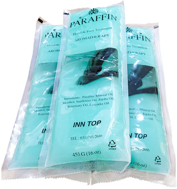 [인탑 파라핀 왁스 453g x 낱개1개입] 통증 손목통증 류마티스 파라핀베스용액 리필용 손발관리 국산제조 의료용, 3개