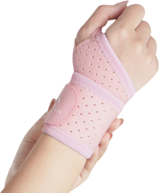 네일릭스 프로페셔널 스포츠 손목 보호대 초경량 디자인 22g 남녀 공용, 분홍색, 1개