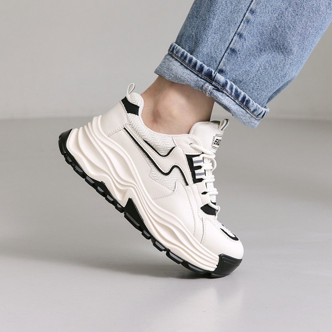 슈리오 여성 키높이 워킹업 어글리 스니커즈 7cm