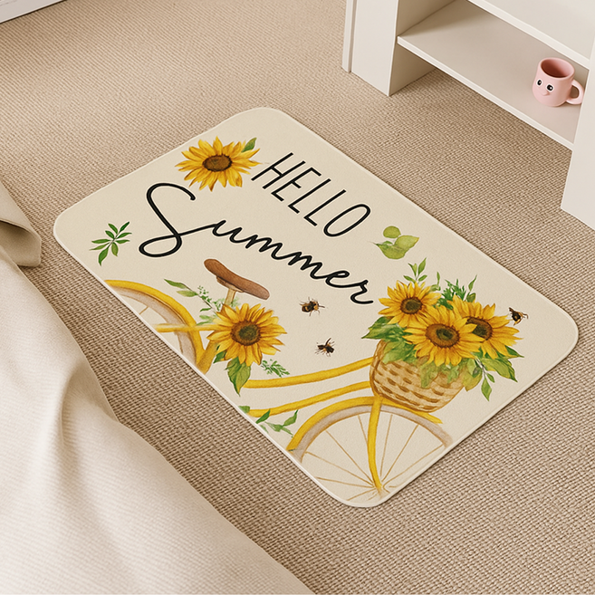 행운을주는 해바라기 발매트 4종 2P, 2개, B. 노을해바라기 발매트