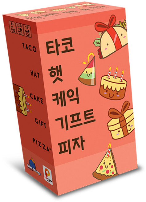 아스모디 타코 햇 케익 기프트 피자 보드게임, 혼합색상, 1개