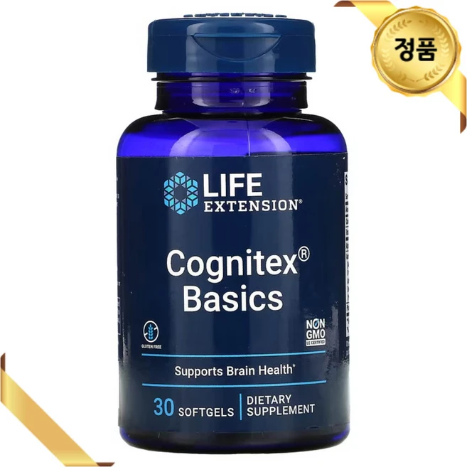 라이프익스텐션 코그니텍스 베이직 소프트젤, 30정, 1개 - 쿠팡