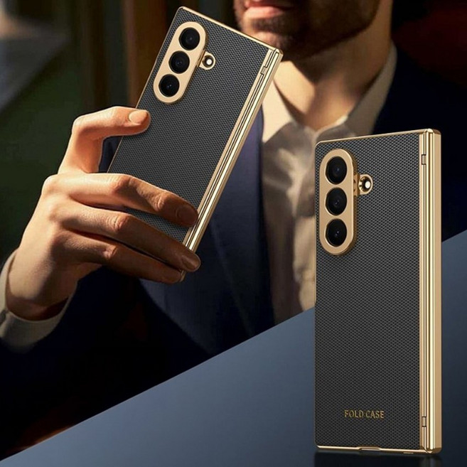 최신 갤럭시 Z폴드 케이스 골드 컬러 강화유리 풀커버 / 핸드폰케이스 지폴드7 6 5 4