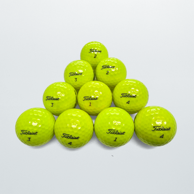 [리볼드골프]타이틀리스트 엘로우볼 PRO V1 V1X AVX 혼합 로스트볼, 1개, 10개입, a+