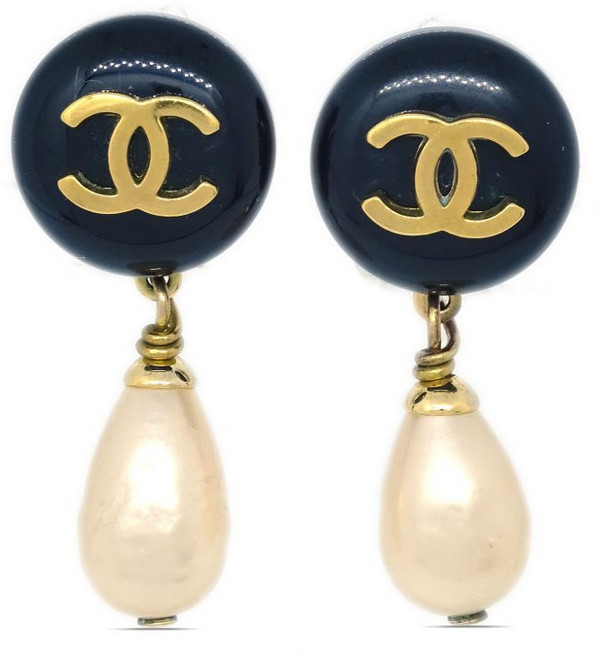 샤넬 중고 1994 CC 로고 드롭 이어링