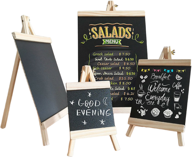 25X48cm 세우는 중형 블랙보드 입구 메뉴판 입간판