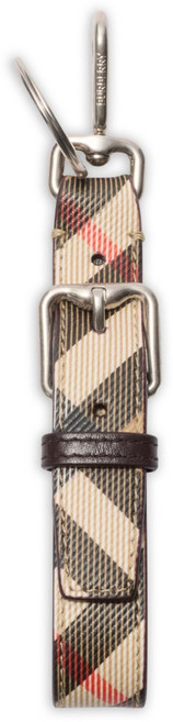 버버리 체크 B 버클 키링