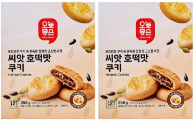 오늘좋은 씨앗 호떡맛 쿠키, 2개, 258g