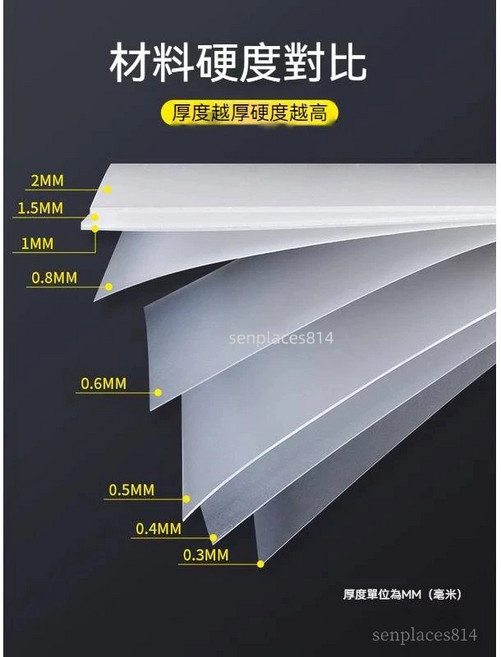 pp板 半透明磨砂高透光塑膠板材pvc膠片硬塑膠片pc耐力板定制 6片 200mm*200mm*0.6mm, 1個, 200mm*200mm*0.6mm(6片