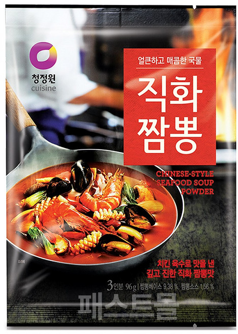 청정원 직화짬뽕 분말, 96g, 1개