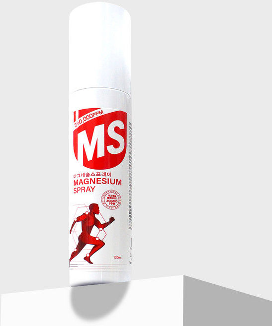 뿌리는 MS 마그네슘 스프레이 120ml 마그네슘 스포츠 스프레이, 1개