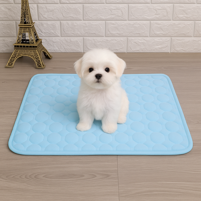 뉴밸코 반려동물 쿨매트 여름 냉감패드, 핑크, 1개