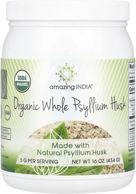 몸관리하세요 겨울입니다 Amazing India 유기농 통 차전자피 454g(16oz) 특별관리진행, AmazingIndia유기농통차전자피454g16oz, 454g, 1개 - 쿠팡