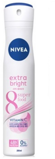 니베아 엑스트라 화이트 데오드란트 스프레이, 200ml, 2개