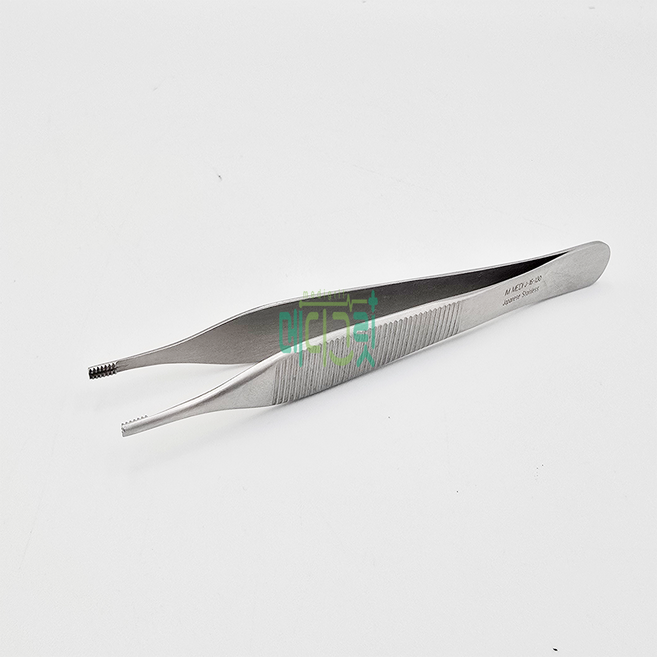 IMD 브라운아드슨핀셋 12cm 7x7T J-16-130 [Brown Adson Forceps], 1개