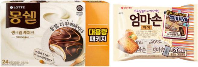 롯데 몽쉘 오리지널 816g+엄마손파이 254g, 816g