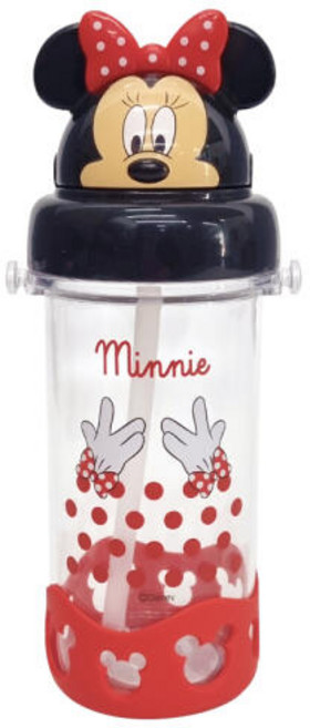 아트박스/엠에스코퍼레이션 디즈니 어깨끈 빨대 유아동 물통 물병_미니마우스, 단품없음, 1개