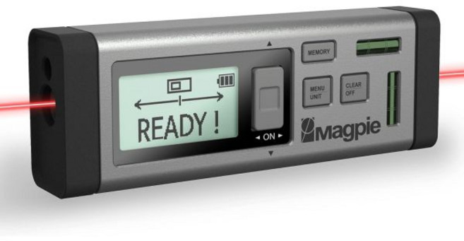 레이저거리측정기 레벨기 수평기 최초의 양방향 레이저 측정 도구 MAGPIE VH80 블루투스 앱 연결이 가능한 262ft80m 이중 거리 측정기 빠르고 정확한 결과를 위한 2개, Dual Laser Measure