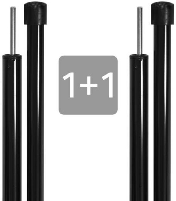 BUCK703 타프폴대 블랙 19파이 1500 2개 SET 타프 텐트 타프폴대세트 단조팩 캠핑망치 캠핑 캠핑용품, 선택완료