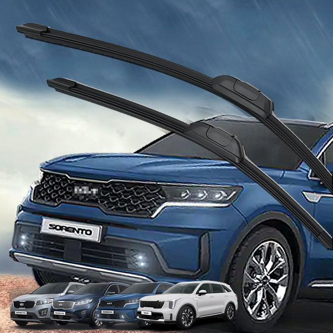 벤비아믹스 쏘렌토 플랫 와이퍼세트 650 x 400mm 전면유리창 앞유리용 MQ4 올뉴 더뉴 더 마스터 하이브리드 공용 00812