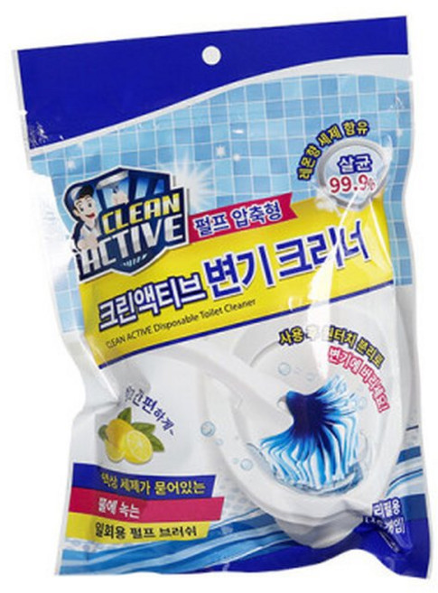 테온셀 크린액티브 변기 크리너 리필 브러쉬 16개 X 3팩 48개