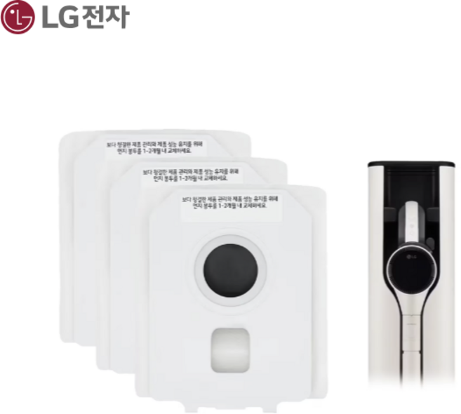 LG전자 정품 올인원타워 먼지봉투 3개입 AJL75313904 2022년 신형, 3개, LG CordZero 올인원타워 먼지봉투