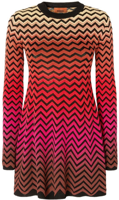 미쏘니 지그재그 미니 드레스