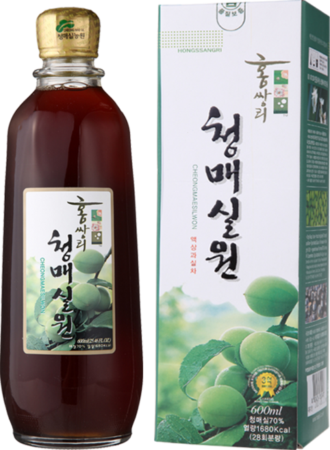 홍쌍리 청매실원 매실청 매실원액 매실농축액, 600ml, 1개