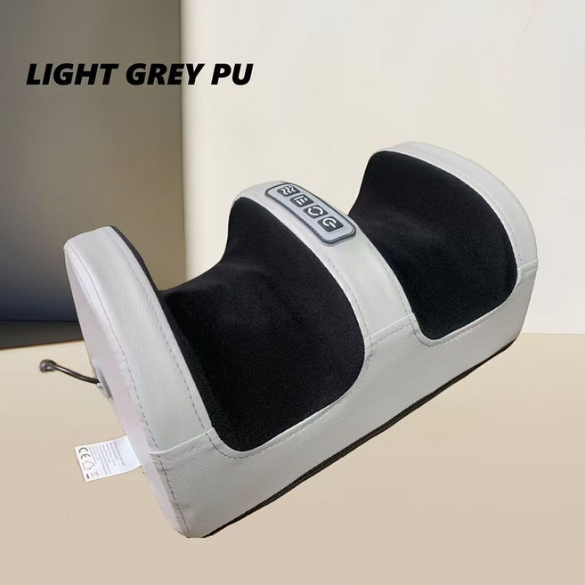 足療按摩器 滾輪 揉捏 按摩 緩解疲勞腿部 按摩器 養生按摩器 揉腹按摩器電動, 1個, 淺灰色布揉捏按鍵款,（小號）29*18*14cm