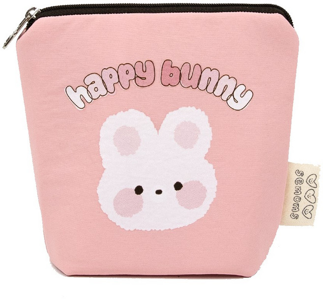 세맘스 국산 보냉보온 양면방수 <쿨러파우치 이유식가방 보냉가방 보냉파우치 미니보냉백 샐러드가방 런치백>, 해피버니