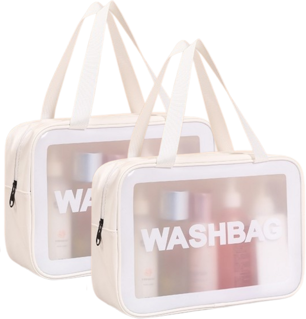 여행용 방수 수영 가방 워시백, 화이트