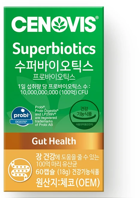 세노비스 수퍼바이오틱스 유산균, 60정, 1개 - 쿠팡