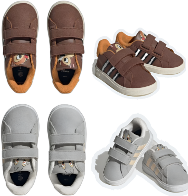 아디다스 어린이 유아 키즈 찍찍이 그랜드코트 X 디즈니