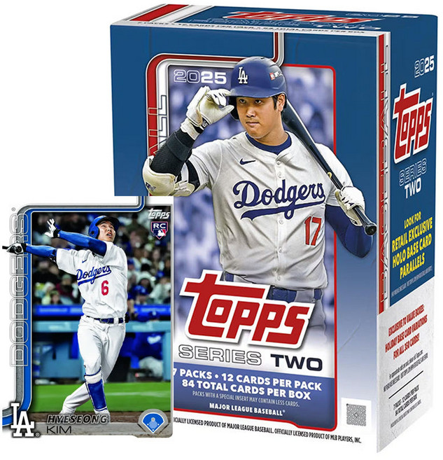 MLB 메이저리그 스포츠카드 2025 Topps 시리즈2 밸류 1박스 이정후 김혜성 오타니, 1개