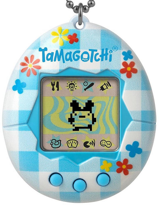 Tamagotchi 다마고치 다마고찌 오리지널 엔젤 티아라 252341, Flower Gingham (Updated Logo)
