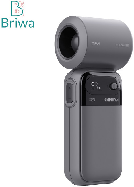 Briwa 휴대용 미니 선풍기 USB 휴대 일반형 캠핑선풍기 냉각선풍기 핸디선풍기, 검은색, HC